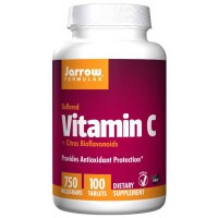 지속력이 좋은 자로우포뮬러스 비타민C + 시트러스 바이오플라보노이드 750 mg,100정