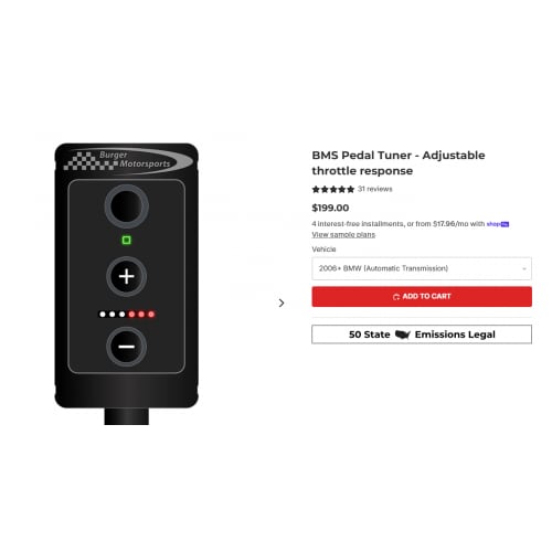 BMS Pedal Tuner