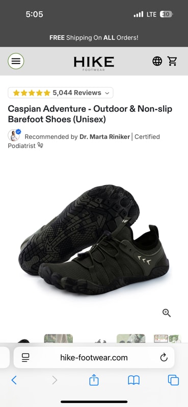 Caspian Adventure - Outdoor and Non-slip Barefoot Shoes