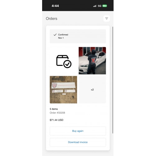 Loud Car Car Club Hoodie and DECAL STICKER