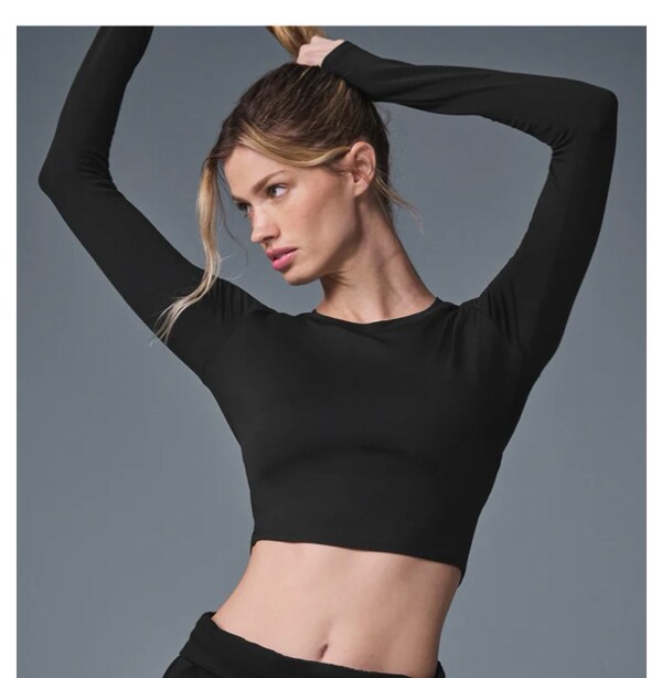 Alosoft Crop Finesse Long Sleeve