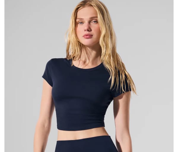 Alosoft Crop Finesse Short Sleeve