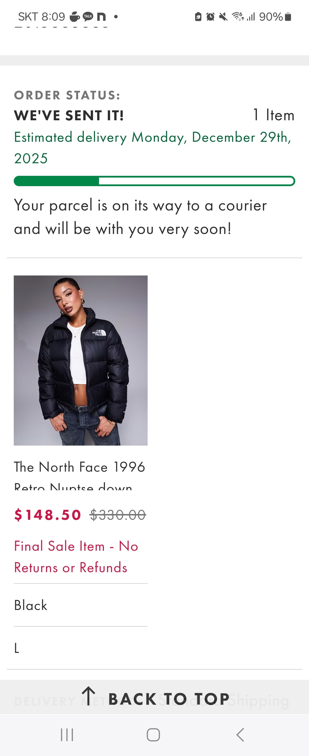The North Face Nuptse Retro 96 down puffer jacket