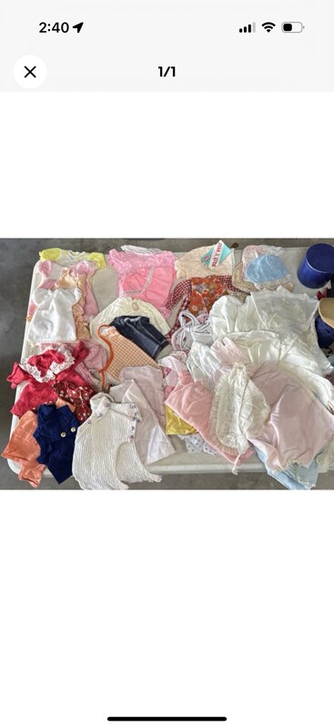 Lot Of 51 Pieces Of Doll Clothing