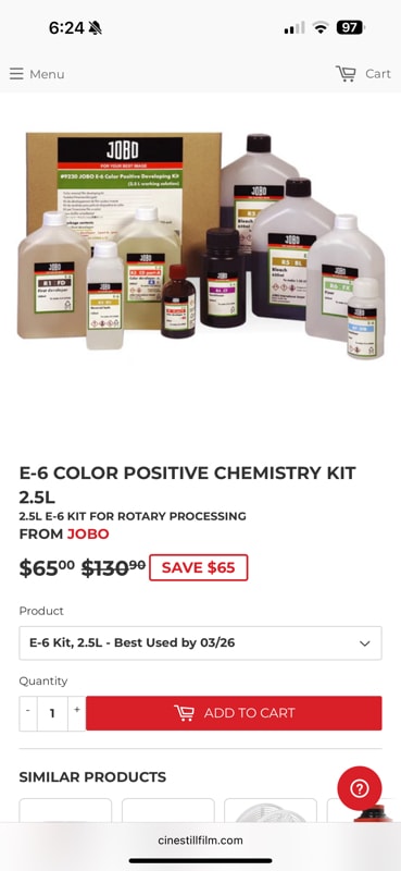 E-6 Color Positive Chemistry Kit 2.5L