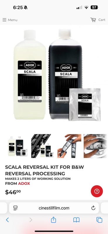 SCALA REVERSAL KIT FOR BandW REVERSAL PROCESSING