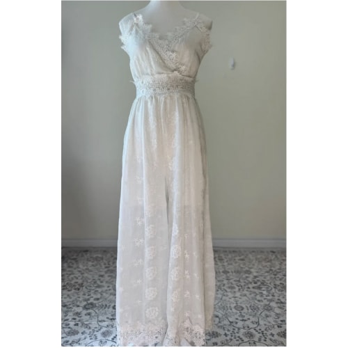 lace wide leg jumpsuit