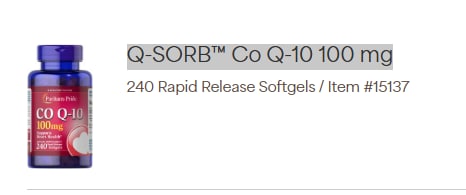 Q SORB CoQ 10 100 mg