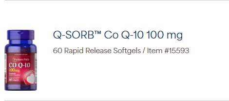 Q SORB CoQ 10 100 mg