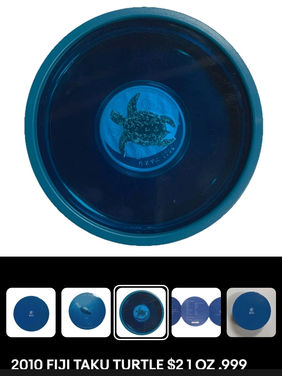 Legal Tender .999 Silver Coin Fiji Taku 1oz