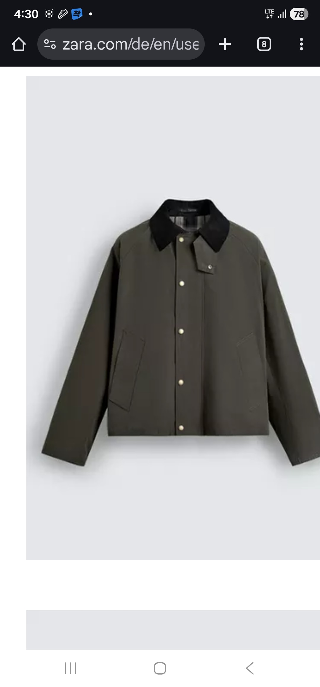 CONTRAST COLLAR TECHNICAL JACKET