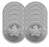 Lot of 10 - 2026 5dollor Silver Canadian Maple Leaf 1 oz BU