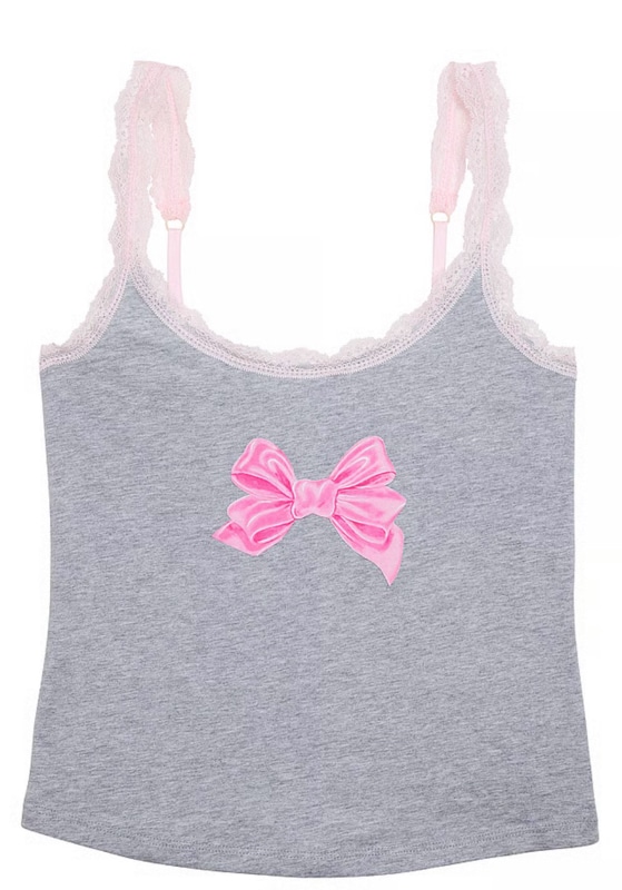PINK X LOVESHACKFANCY COTTON CAMI