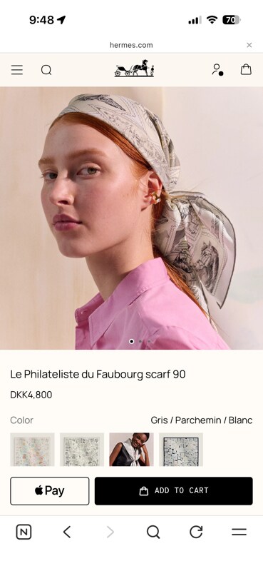 Le Philateliste du Faubourg scarf 90