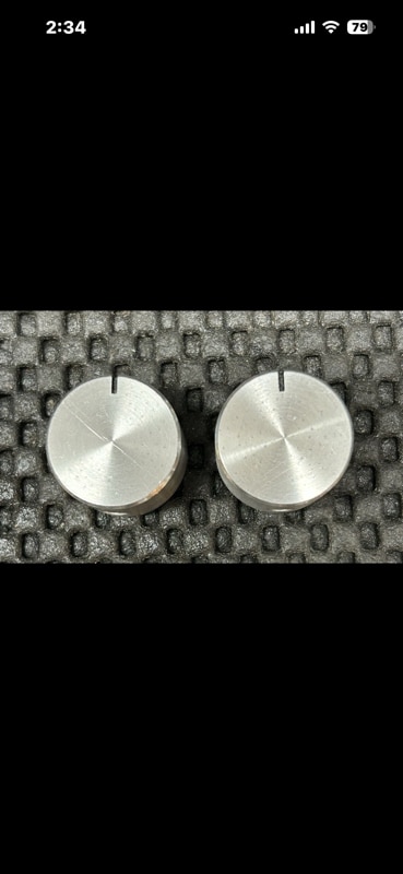 Vintage Peavey Amp Knob Pair All Aluminum Control Knobs Guitar Parts