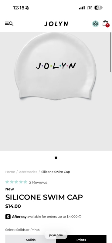 SILICONE SWIM CAP-Thank You