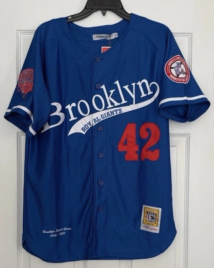 Nostalgia Blue Brooklyn Royal Giants Jersey 42