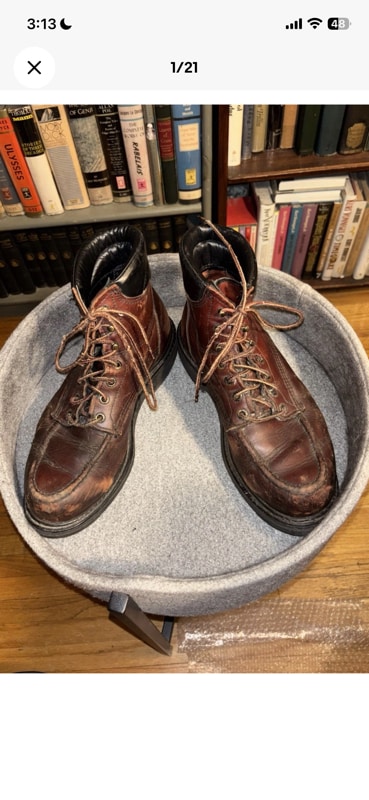 VINTAGE RED WING MENS BOOTS SIZE 9 MADE IN USA
