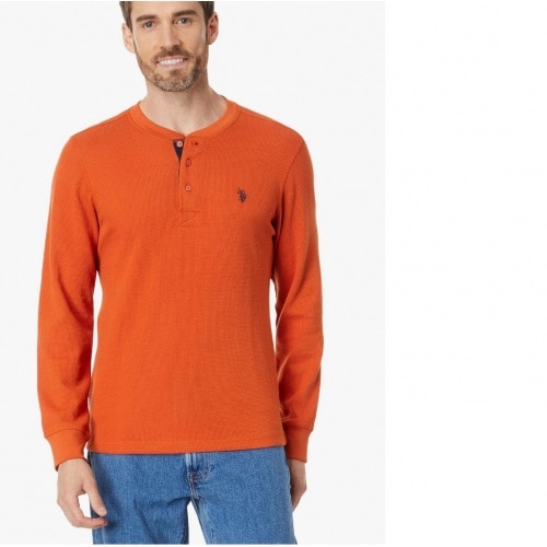 Long Sleeve Small Pony Thermal Henley