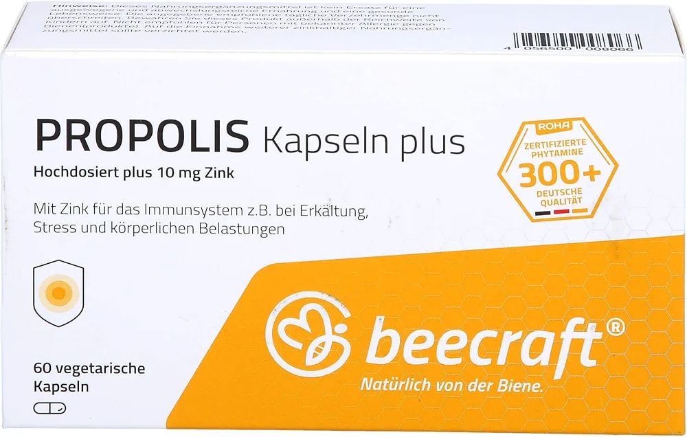 beecraft Propolis Capsules Plus High Dose Pack of 60 Tablets