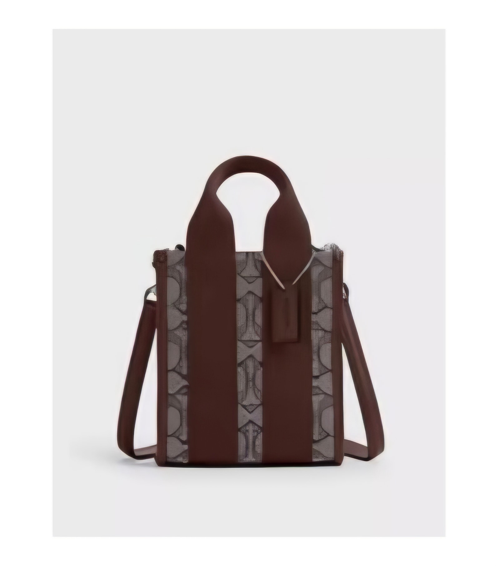 smith mini tote bag in signature jacquard