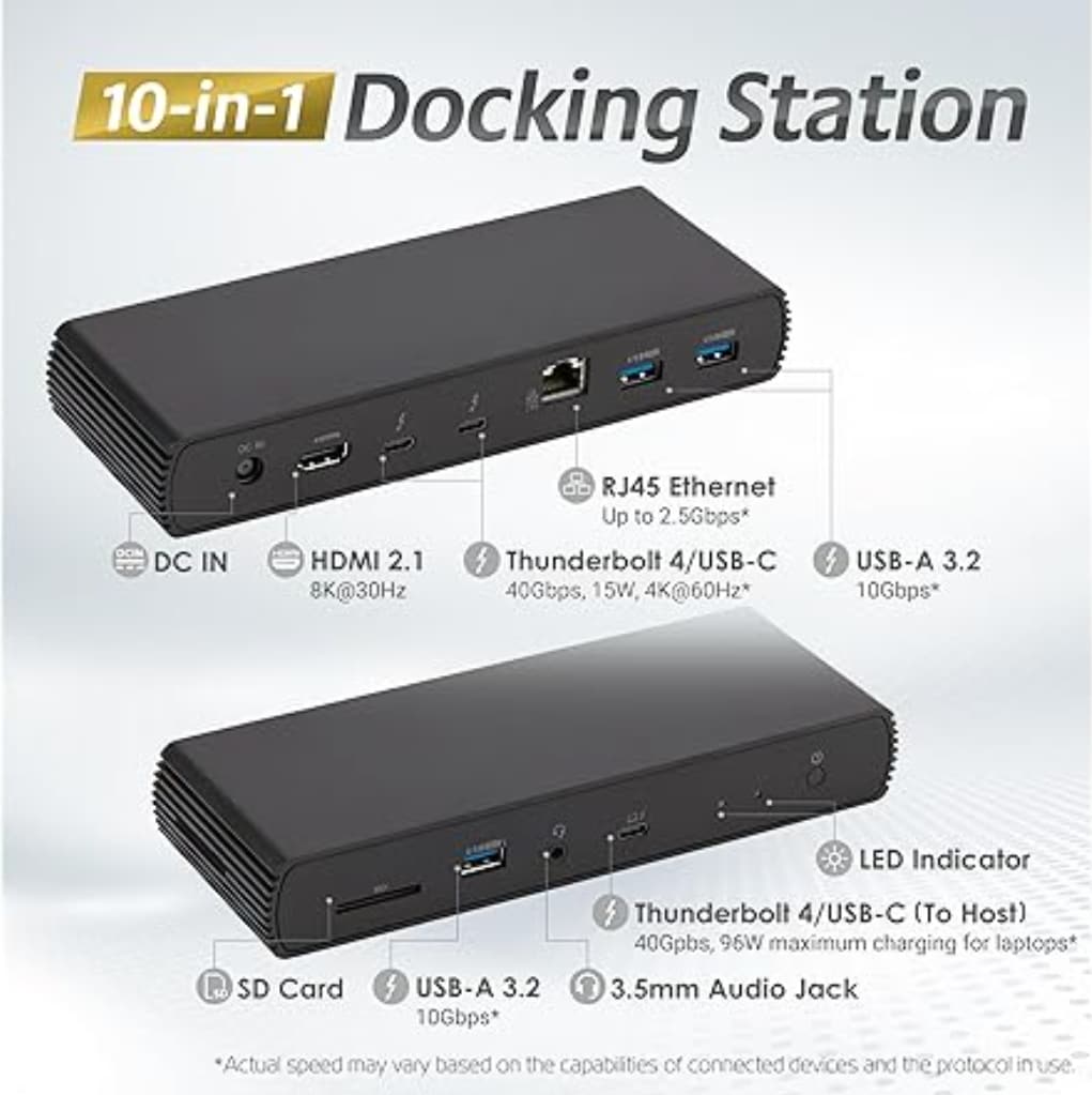 Amazon Basics Thunderbolt 4 Pro Docking Station