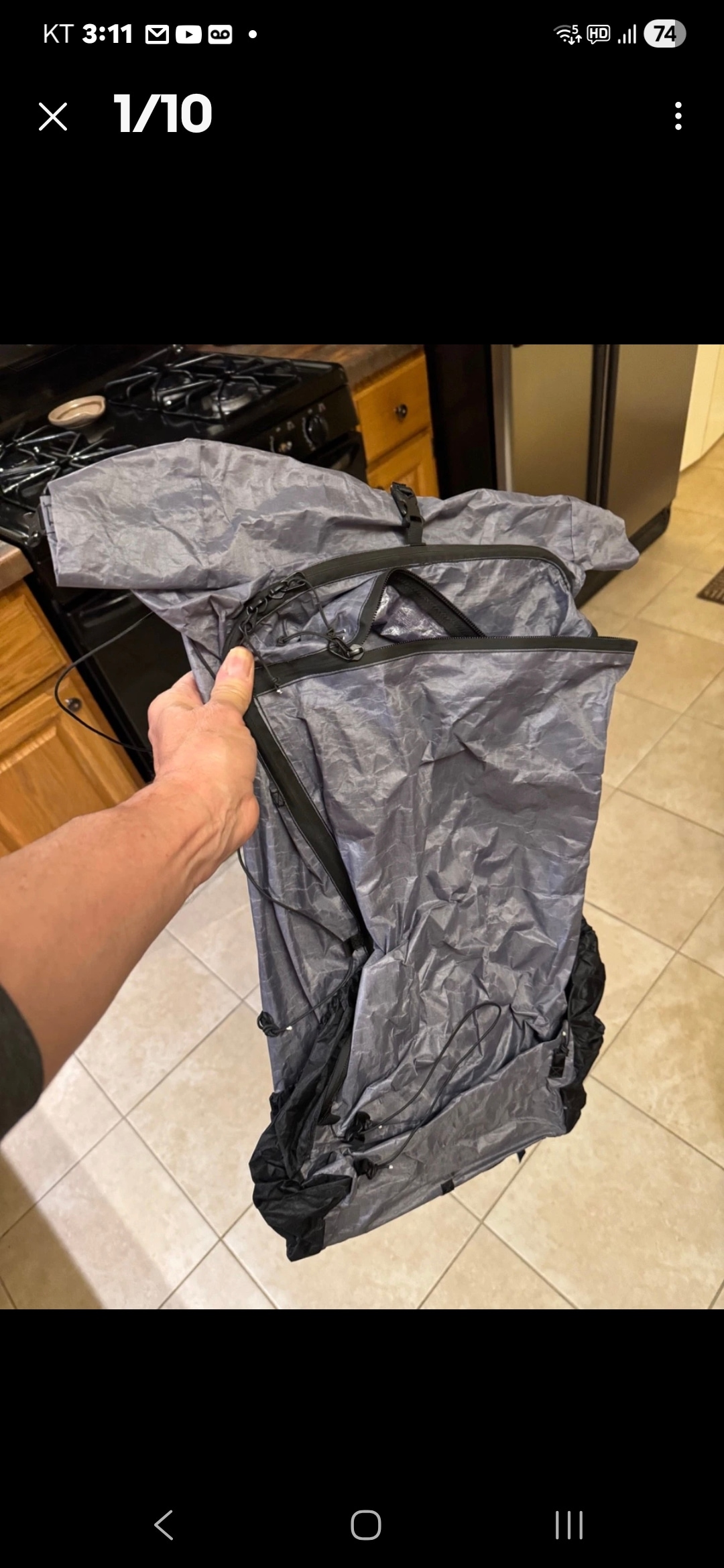 Zpacks Arc Zip 57L ultra light backpack