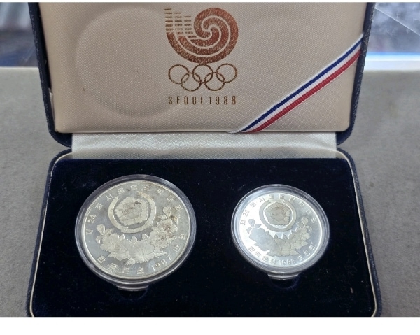 1988 Seoul olympics korea silver coins