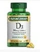 Natures Bounty Vitamin D3 2000 IU  Supports Immune Health, Calcium Absorption and Bone Strength  Essential for Healthy Bones  Non-GMO, No-Gluten 350 Softgels, 1 Serving Per Day for Daily Health