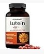 Lutein 40mg plus Zeaxanthin 1,600mcg, 360 Softgels  4-in-1 Formula with Astaxanthin, Omega-3 and Phospholipids  Marigold Flower Extract  Supports Eye, Brain and Vision Health  Non-GMO, Gluten Free