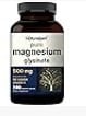 Naturebell Pure Magnesium Glycinate 500mg, 240 Veggie Capsules  100percent Chelated and Purified 3rd Party Tested, Vegan Friendly, Non-GMO, Filler Free