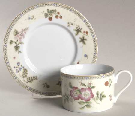 used vintage blossom cup saucer set