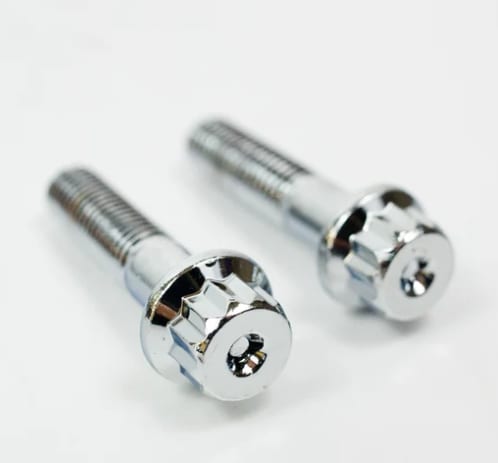 Assembly Hardware: M7 x 31mm Steel Split Rim Bolt (Chrome) (Sold Individually)