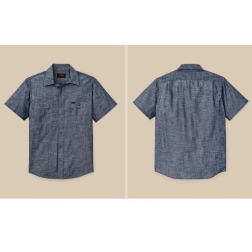 Short Sleeve Chambray Shirt