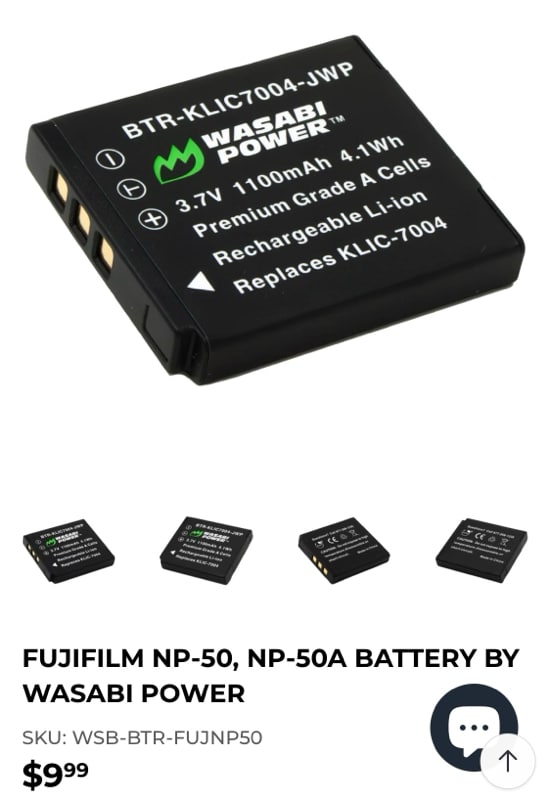 fujifilm np-50 battery