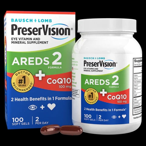 PreserVision® AREDS 2 Formula + CoQ10 100 Count Soft Gels