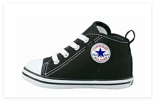 【ラスト12.5cmのみ】CONVERSE ベビーオールスターＮＺブラック ベビー靴 子供靴 7CK557 リムーバルインソール 　ルーミーラスト　フレックスソール　オープンタン　つまみやすい広めの踵テープで脱ぎ履きしやすい仕様　コンバース SALE