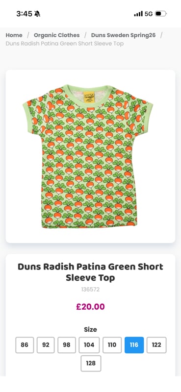 Duns Radish Patina Green Short  Sleeve Top