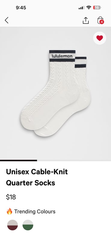 Unisex Cable-Knit Quarter Socks
