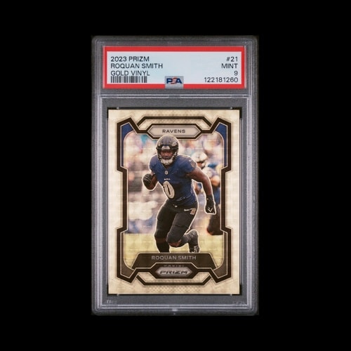 2023 Prizm Roquan Smith Gold Vinyl Prizm 21 /5 PSA 9 Pop 1 None higher