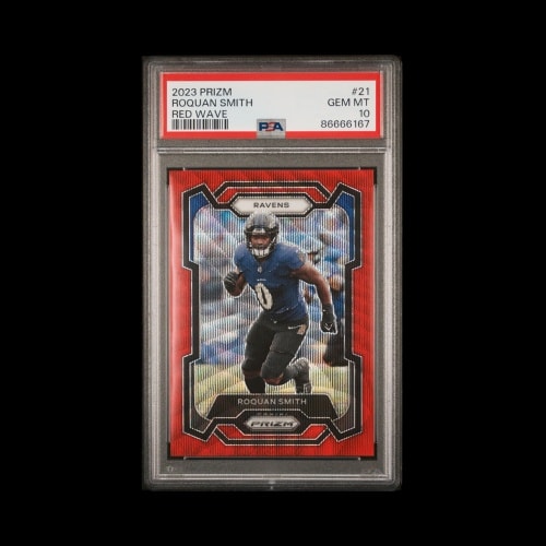 2023 Prizm Roquan Smith Red Wave Prizm SP 21 /149 PSA 10 Pop 1