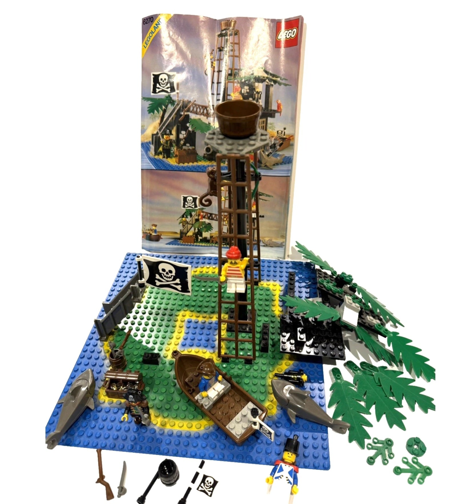 Lego Vintage 1989 Forbidden Island 6270 ~ 75+ pieces With board and Instructions