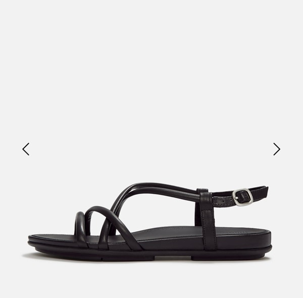 GRACIE Leather Strappy Back-Strap Sandals