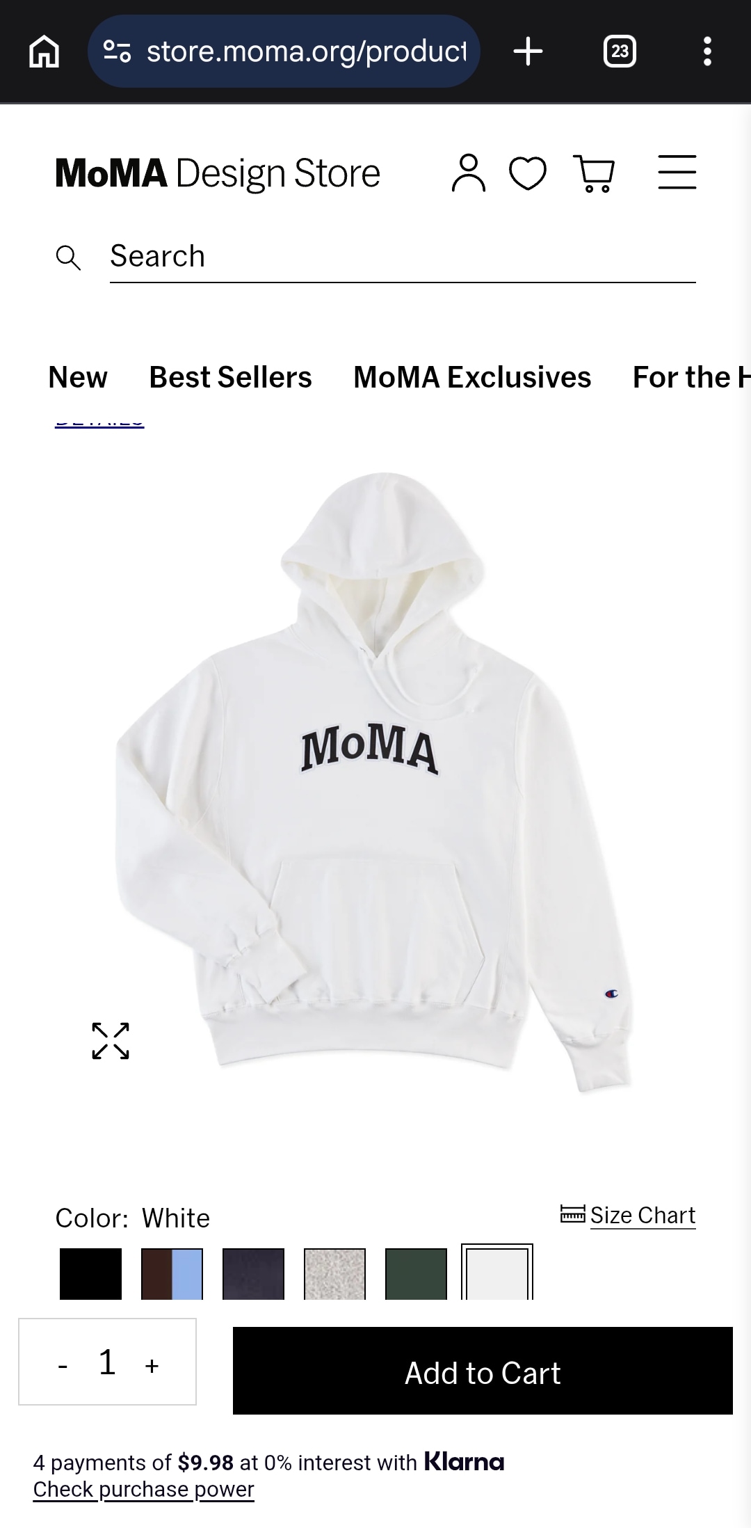 Champion Hoodie - MoMA Edition