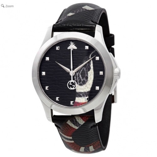 Mens G-Timeless Black Dial Quartz Watch