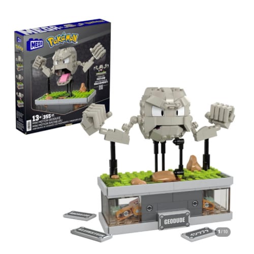 MEGA Pokemon Building Toys Set Mini Motion Geodude with 355 Pieces