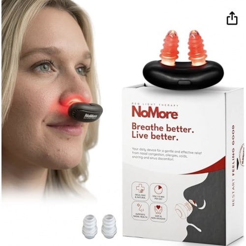 Original NoMore Red Light Therapy for Nose