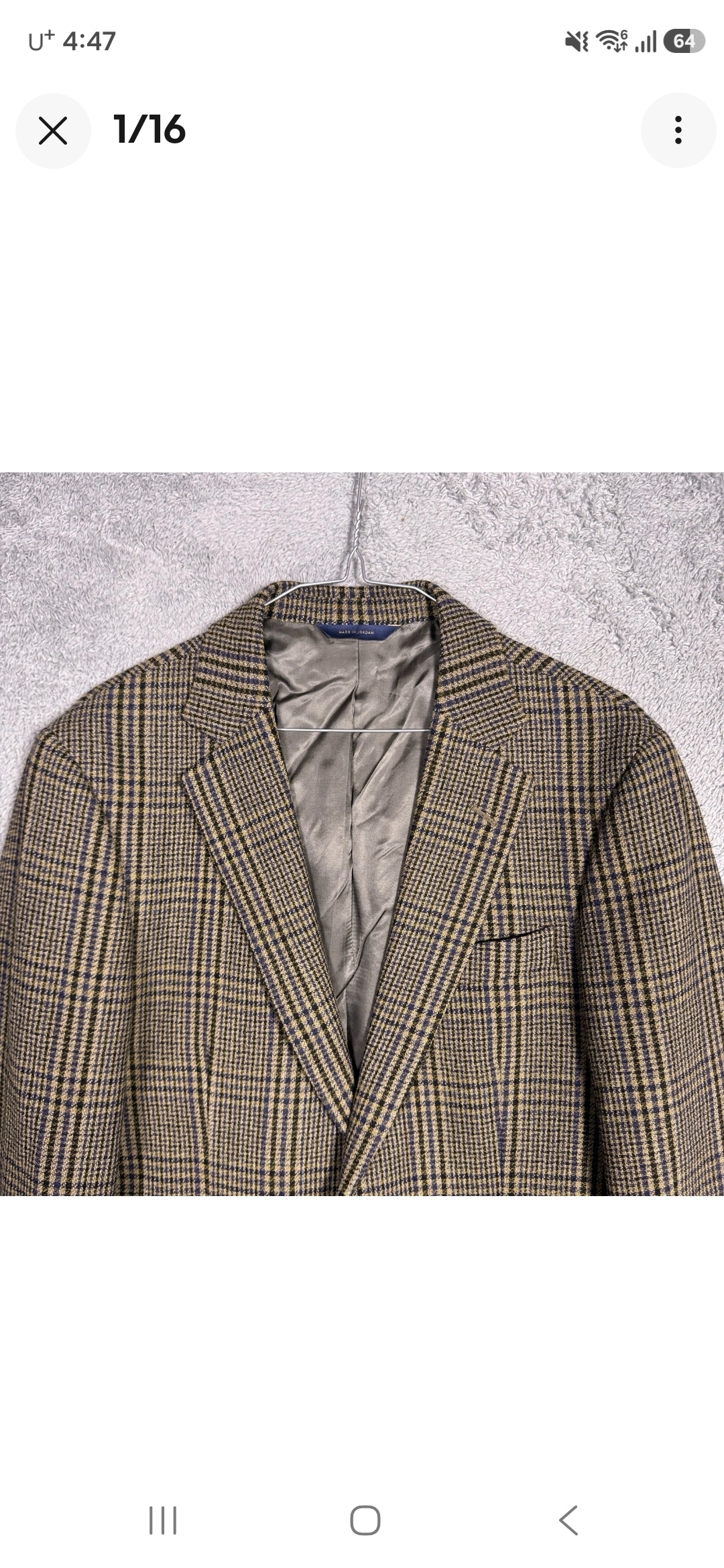 Brooks Brothers Blazer Mens 38R Marzotto Italian Wool Glen Houndtooth Classic