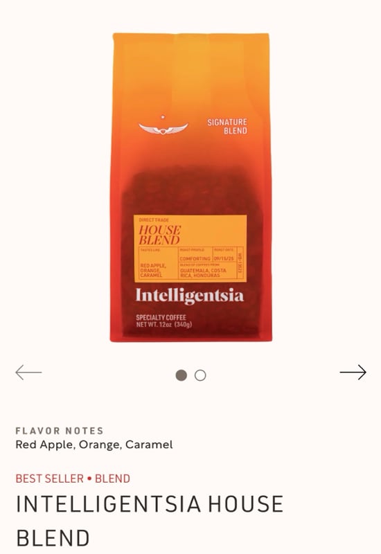 Intelligentsia House Blend(x6ea), Summer Solstice Blend (x1ea)