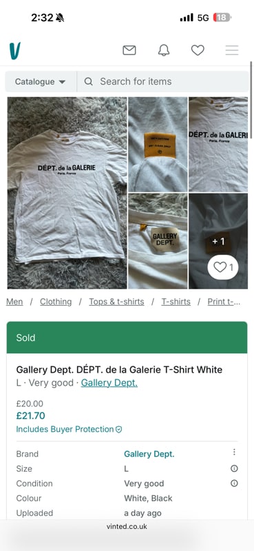 Gallery Dept. DÉPT. de la Galerie T-Shirt White